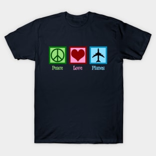 Peace Love Planes T-Shirt